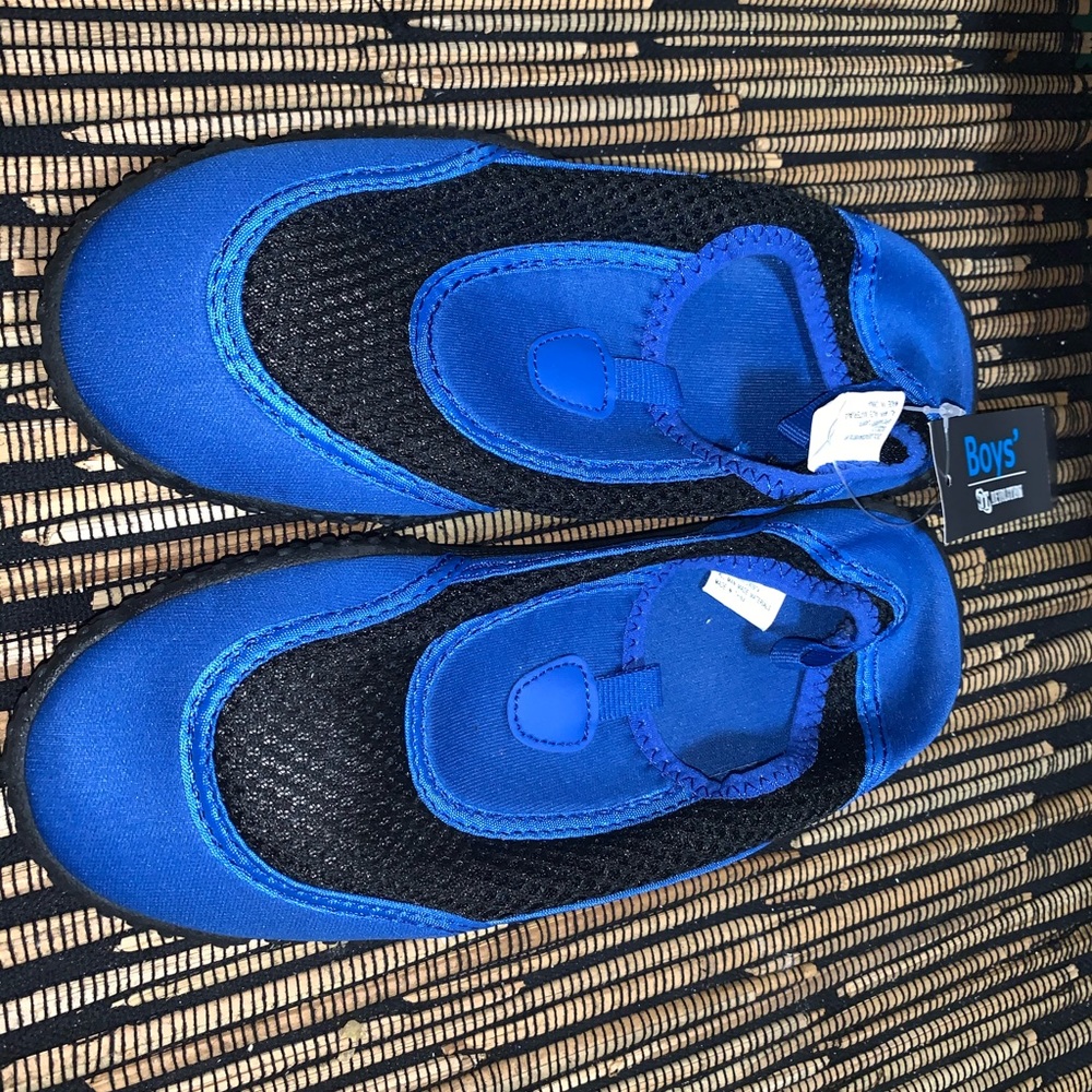 Blue water shoes